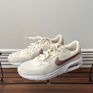 Women's Air Cream and Pink Sneakers